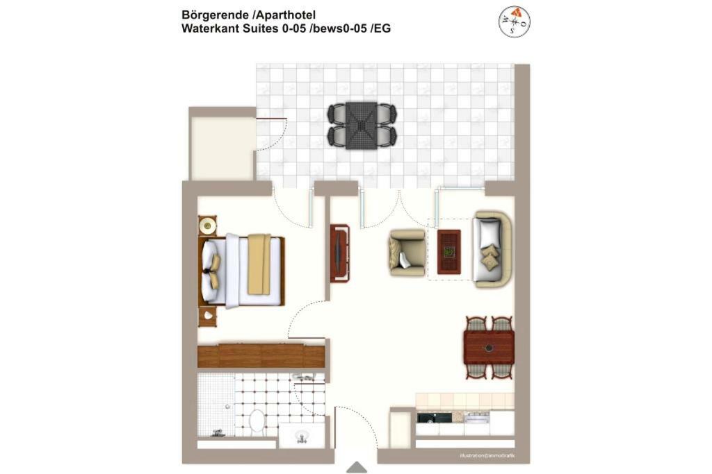 Waterkant Suite 0-05 Börgerende-Rethwisch Eksteriør billede